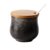 创意日式油盐罐调味罐佐料调料盒 陶瓷辣椒盅调味瓶单个家用厨房(黑芝麻 调味罐单个（7.8*8cm） 默认版本)