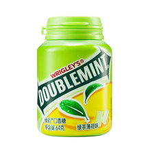 绿箭口香糖绿茶薄荷味约40粒64g 清新口气约会接吻糖