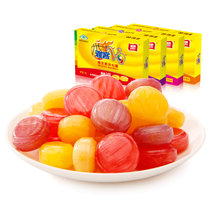 雅客 V9夹心糖48g*4盒32颗 多水果口味硬糖维生素糖果休闲零嘴糖果