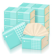 谷斑婴儿本色抽纸12包面巾纸卫生纸(3D浮点打磨 3层加厚型)