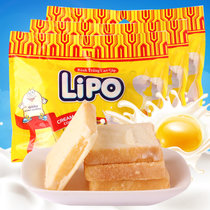越南特产进口Lipo奶油鸡蛋面包干300gx3袋 利葡代餐饼干休闲零食品