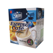 点1刻 意式浓缩咖啡（2合1）84g（14g*6包）台湾进口速溶咖啡 奶茶花茶