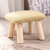 客厅创意软凳子实木布艺沙发凳家用小矮凳子现代简约木板凳(灰色)