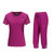 雷诺斯男女户外运动休闲针织套装150E227A(女款紫红套装 2XL/175)