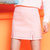 七格格2017春装新款   裙摆开叉俏皮休闲半身裙N400(粉红色 XL)