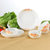 4个米饭碗+4根勺子+2个8英寸菜盘子碟子餐具套装油上彩日式青花瓷陶瓷器喝汤碗家用韩式