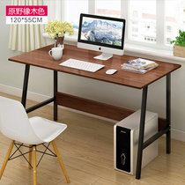 物植 电脑桌书桌台式桌 ZT-42(LB董A65原野橡木黑架120×55)