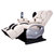JARE佳仁Q1零重力太空舱3D豪华按摩椅家用多功能电动按摩器按摩垫(灰色 豪华夹肩版)