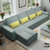 优涵客厅家具现代简约休闲布沙发小户型布艺可拆洗沙发(指定图片的颜色 三人位)第2张高清大图