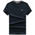 7701夏装新款战地吉普AFSJEEP纯棉弹力短袖T恤衫 V领男半袖polo衫(蓝色 3XL)