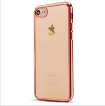 适用于苹果iPhone6s7pXR电镀边软壳不发黄 土豪金防摔 超薄手机壳(玫瑰金 7/8)