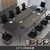 办公桌会议桌长桌简约现代培训洽谈桌会议室小型拼色办公桌椅组合(单桌3.0m*1.3m【E1级板材 极速发货】)