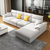 A家家具 布艺沙发现代简约组合大小户型可拆洗沙发组合 DB1558(米白色 三人位+右贵妃位)