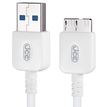 jce MU3系列USB3.0数据线 适用移动硬盘及三星s5/note3手机 白色 长度1.5M