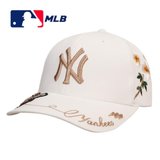 MLB NY蜜蜂款白色鸭舌帽32CPFN-50W均码白 百搭