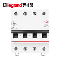 罗格朗Legrand空气开关家用小型1P2P3P4P空开16A20A32A63A总电闸断路器(4P32A)