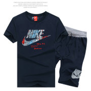 NIKE夏季运动服 耐克短袖套装彩色跑步服 2083(深蓝 4XL)