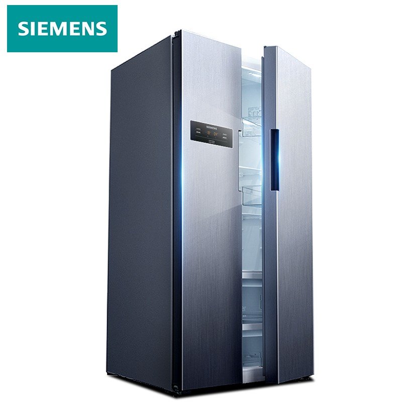 siemens西门子618升双开门家用家电变频风冷无霜保鲜对开门两门电冰箱