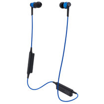 铁三角（Audio-technica）ATH-CKR35BT 运动蓝牙入耳式耳机 手机耳机 耳机入耳式 蓝色
