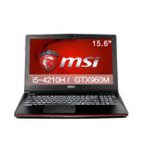 微星(MSI)GE62 2QC-264XCN 15.6英寸游戏本(i5-4210H 8G 1T GTX960M GDDR5 2G 背光键盘)黑色