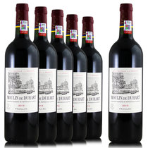 拉菲杜哈磨坊干红葡萄酒 法国波亚克原装原瓶进口赤霞珠梅洛红酒 整箱六支装