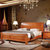 实木床主卧双人1.8m1.5米现代简约经济型橡木床中式家具海棠色  1800mm*2000mm 框架结构(单床)