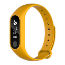 米熊M2 plus智能手环男测心率血压睡眠监测计步防水运动健康手表安卓苹果(橙色)