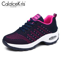 CaldiceKris（中国CK）新款飞织厚底轻便百搭女鞋CK-X1667(蓝色 39)
