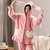秋冬季女士睡衣甜美长袖开衫毛绒卡通动漫套装家居服(粉红色 L)