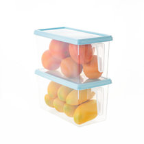 乐丽诗透明密封保鲜储物罐盒 食品级塑料分装带盖水果五谷杂粮收纳盒(2个装 默认)