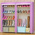 蜗家简易鞋柜鞋架 组装多层铁艺收纳防尘布鞋柜现代简约(紫柠檬 鞋柜0503C)