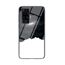 VIVOX50手机壳新款步步高X50PRO星空彩绘玻璃壳x50pro防摔软边保护套(宇宙星空 X50PRO)