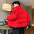富贵鸟男士外套2021年新款秋冬季虎头棉衣虎牌加厚羽绒棉服立领短款(红色 3XL 155到170斤)