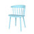 餐椅北欧靠背椅现代简约家用创意成人餐厅塑料欧式休闲椅子美式凳(蓝色)