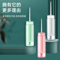 HYUNDAI韩国现代冲牙器水牙线洗牙器家用便携式口腔牙齿清洗正畸洁牙神器档标准水压3个模式 4个喷嘴(绿色)