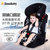 英国zazababy儿童安全座椅婴儿宝宝汽车用9月-12岁isofix硬接口(黑灰)