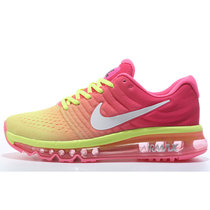 耐克NIKE女鞋跑鞋AIR MAX 全掌气垫休闲运动跑步鞋(桃红荧光绿 40)