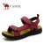 Camel骆驼男女鞋2013夏季新品清凉舒适休闲凉鞋82309613(红色 39)