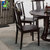 亚格林 新中式 实木餐桌椅组合餐桌餐椅带转盘轻奢餐厅家具(黑胡桃色)