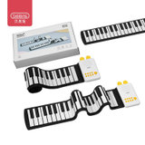 贝恩施宝宝电子琴加厚软键盘便携式折叠钢琴ZJ31加文森黄 国美超市甄选