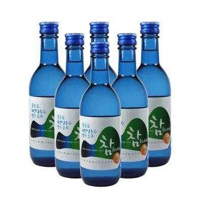 韩国烧酒/清酒 19.5度朝岛烧酒 蓝瓶330ml*20