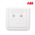 ABB开关插座面板德静系列白色86型二位电话电脑插座网线宽带座机电话线插座AJ323