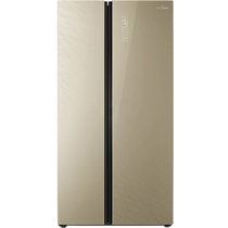 美的(Midea) BCD-640WKGPZM 640升电脑变频风冷 对开门冰箱(流纱金) 智能远程调控 钢化玻璃面板