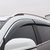 霹雳先锋 晴雨挡 注塑带亮条遮雨遮阳挡 挡雨板 车窗雨眉 专用改装(奇瑞艾瑞泽3艾瑞泽7 E3 QQ E)(红色)