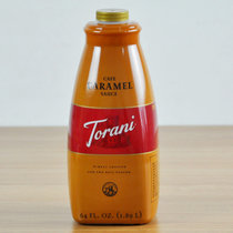美国进口Torani/特朗尼焦糖淋酱 特罗尼焦糖糖浆 咖啡辅料 1.89L