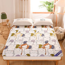 新款儿童卡通印花床垫软垫家用榻榻米床褥子学生宿舍单人海绵垫(神奇猫咪)