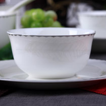 景德镇瓷器骨瓷餐具套装28头小家庭家用碗碟套装韩式风格结婚送礼