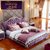 斯蒂朗 Z08 实木布艺床 法式尊贵大床 紫色欧式软靠婚床 可拆洗(1.8大床)