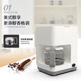 Minoya家用美式咖啡机家用办公室滴漏式迷你小型咖啡机小型咖啡机(白色)