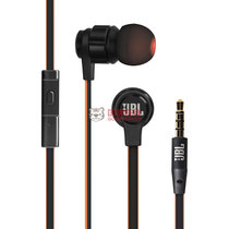 JBL T180A立体声低音入耳式线控带麦电脑安卓苹果手机通用耳机黑色